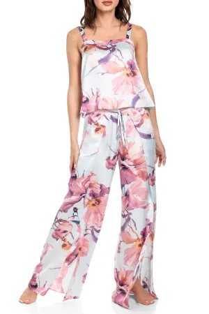 Haven Floral Cami Pant Set In Lacy Orchid & Blue - Midnight Bakery