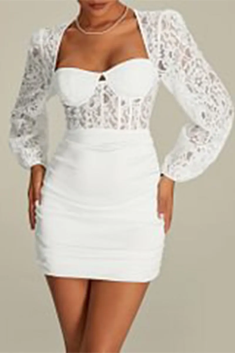 HBS1219 Structured Peplum Top Dress