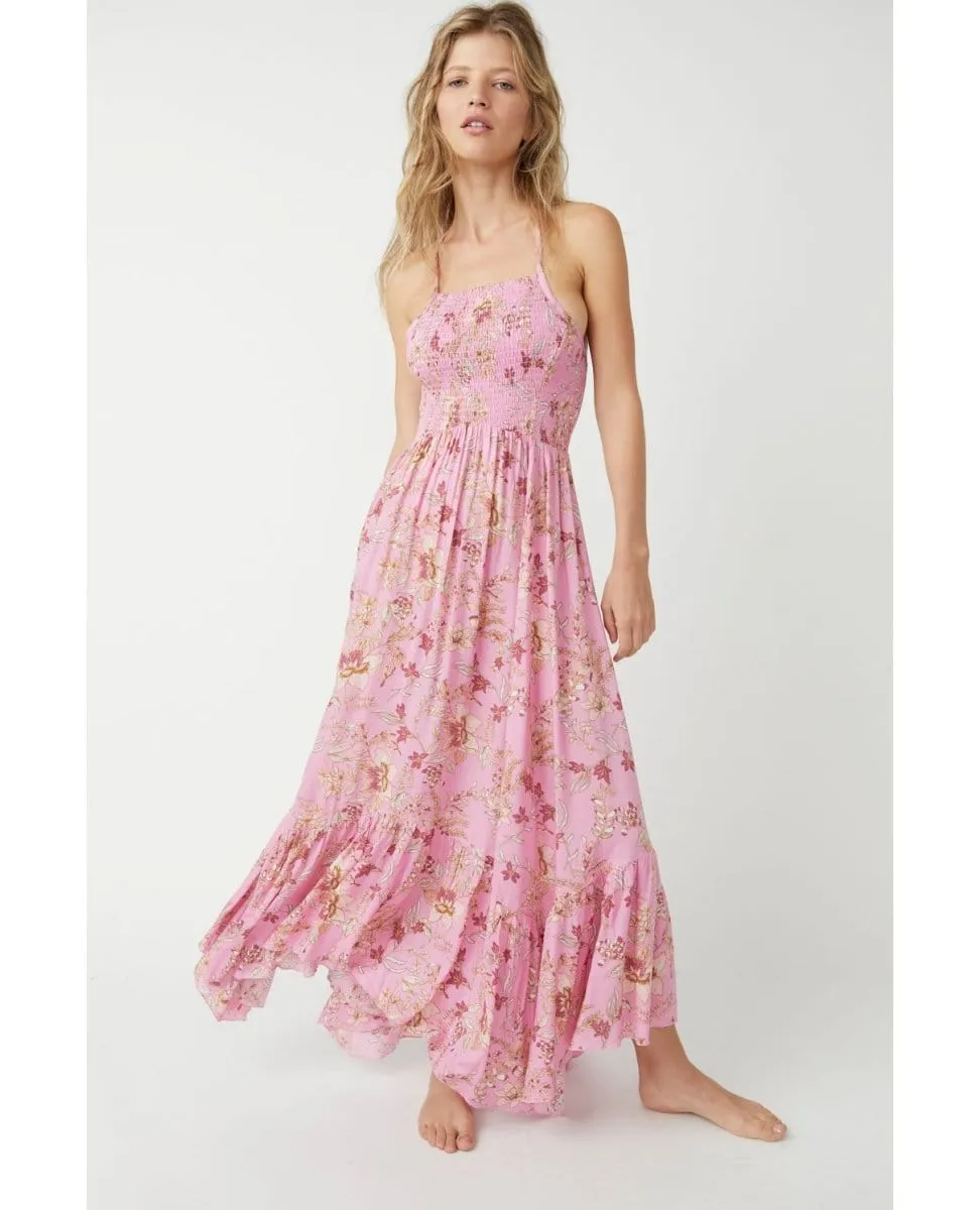 Heat Wave Printed Maxi Pink Combo