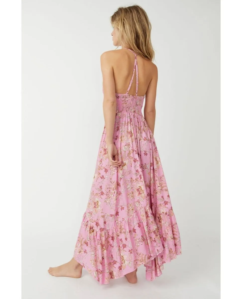 Heat Wave Printed Maxi Pink Combo
