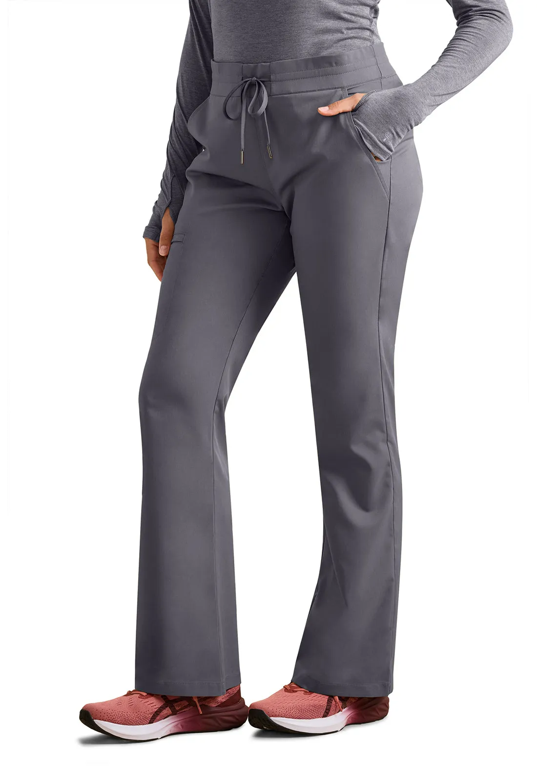 HH Purple Label Tessa Mid Rise Drawstring Boot Cut Pants Pewter