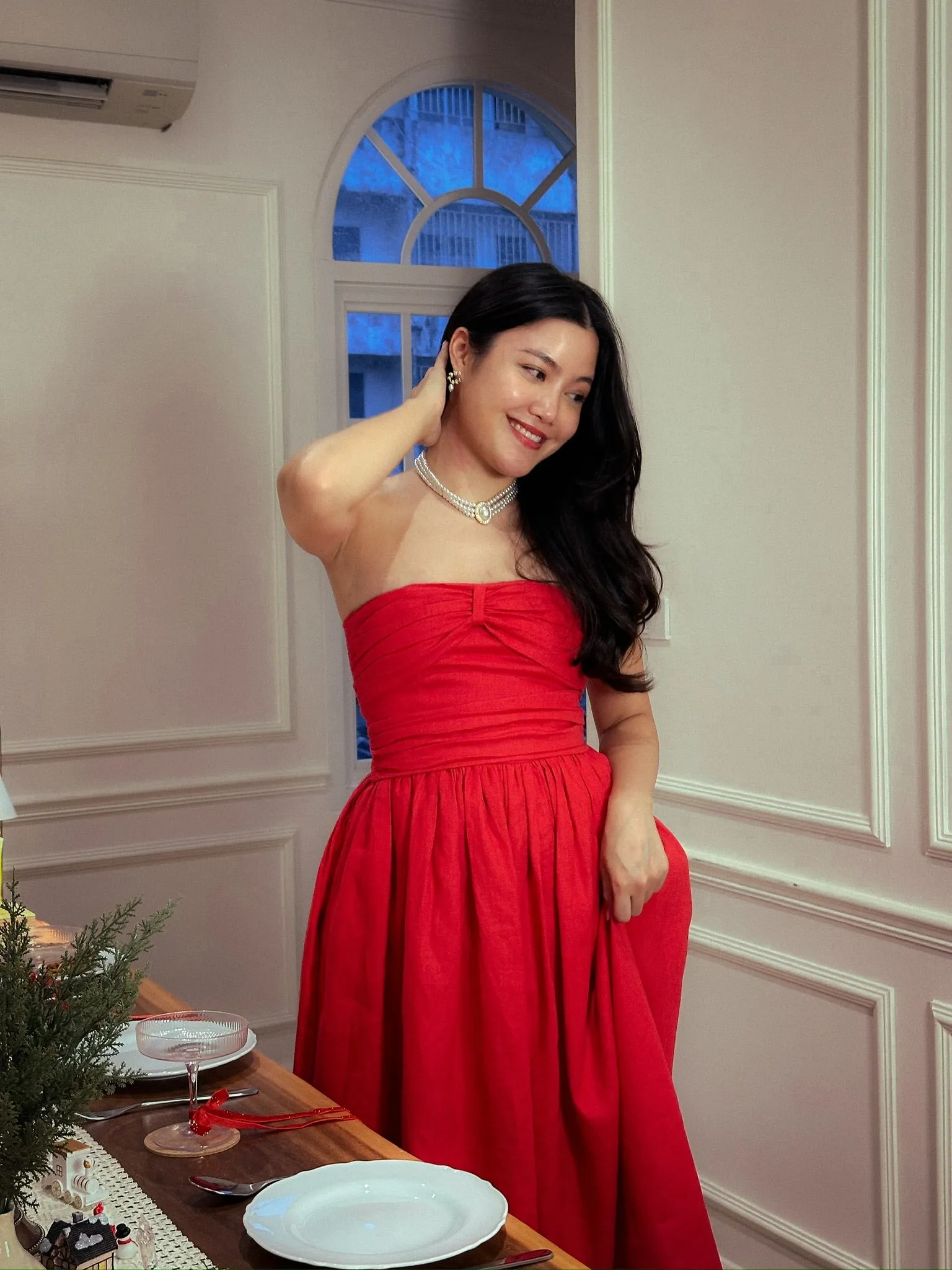 HOLIDAY 2023 STRAPLESS DRESS