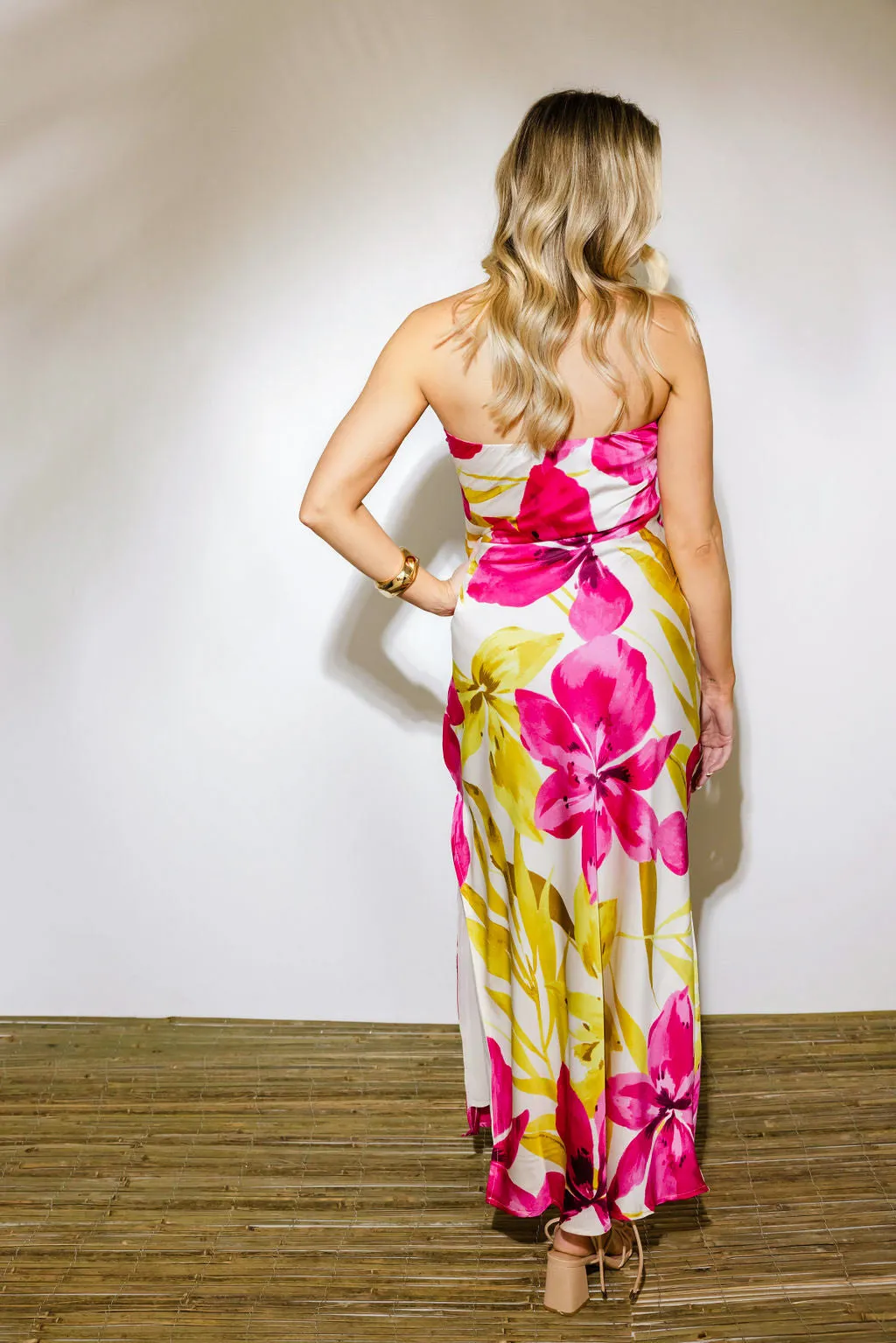 Honeysuckle Strapless Maxi Dress