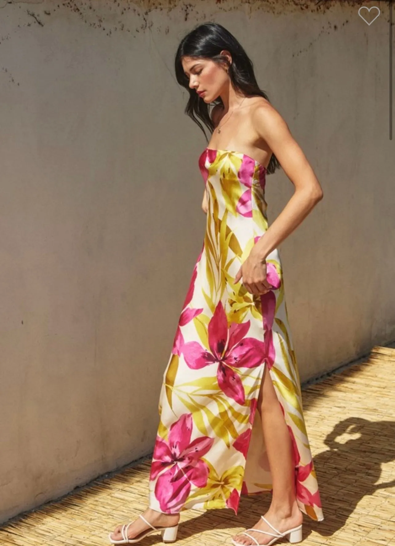Honeysuckle Strapless Maxi Dress