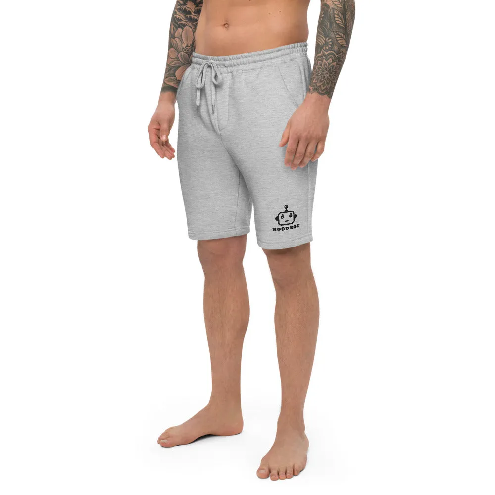 HOODBOT Robo Men's Black fleece shorts