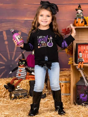 I Put A Spell On You Knot Hem Top
