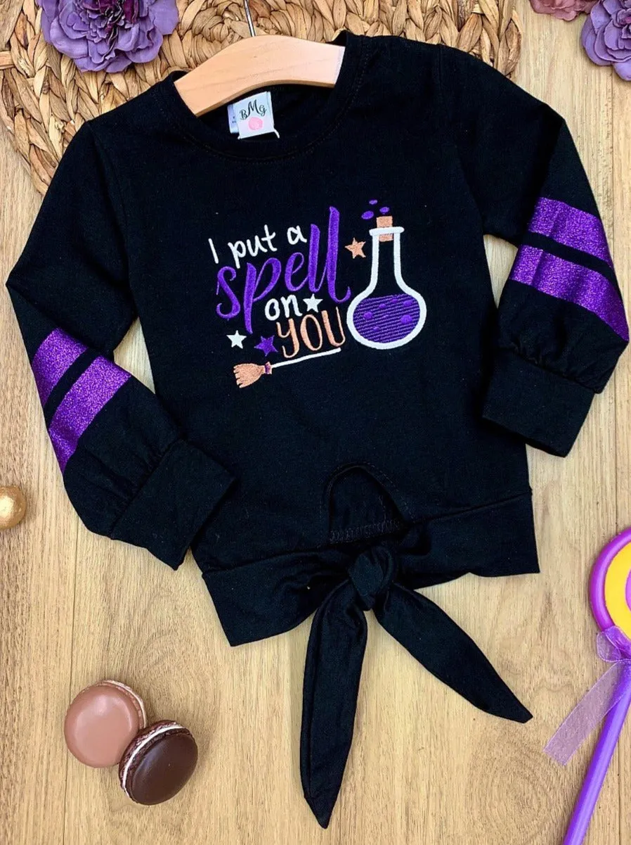 I Put A Spell On You Knot Hem Top
