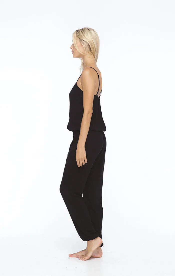 INDAH Judd Jumpsuit | White | Black