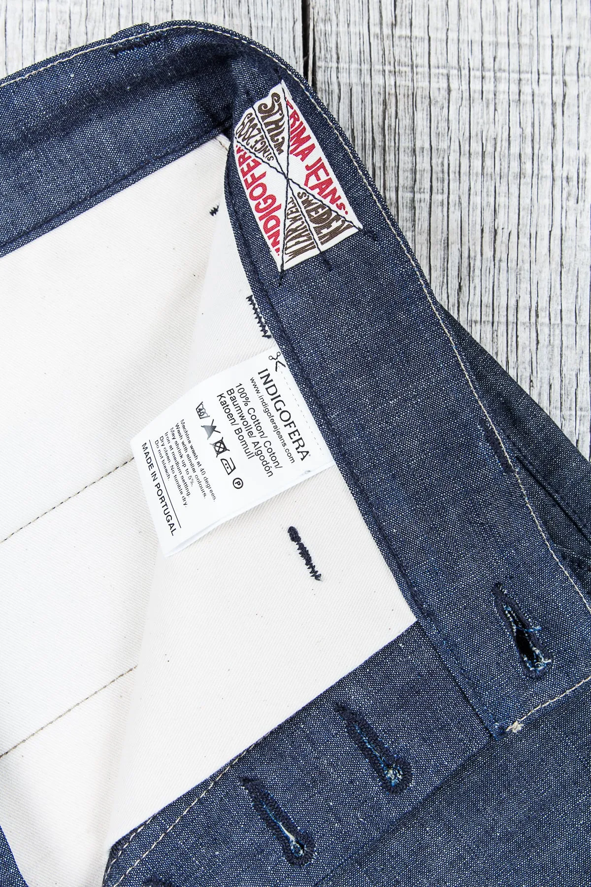 Indigofera Quinn Pants Military Chambray