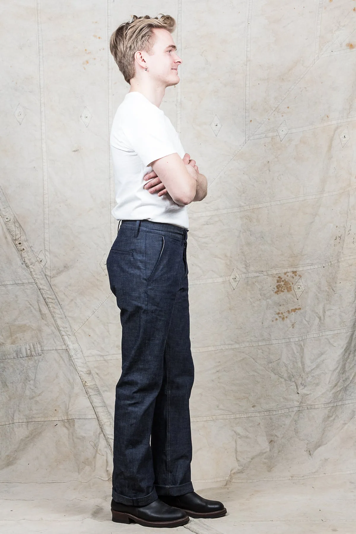 Indigofera Quinn Pants Military Chambray