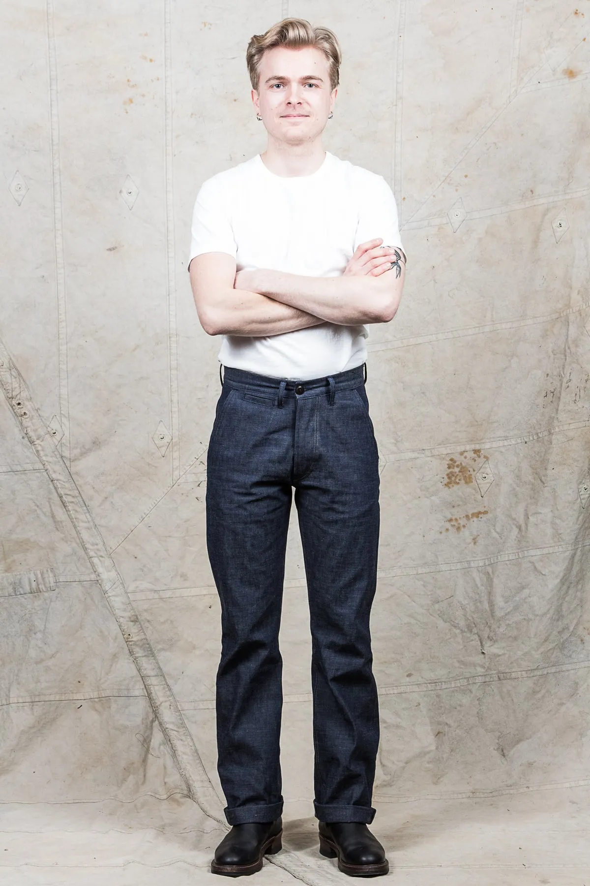 Indigofera Quinn Pants Military Chambray