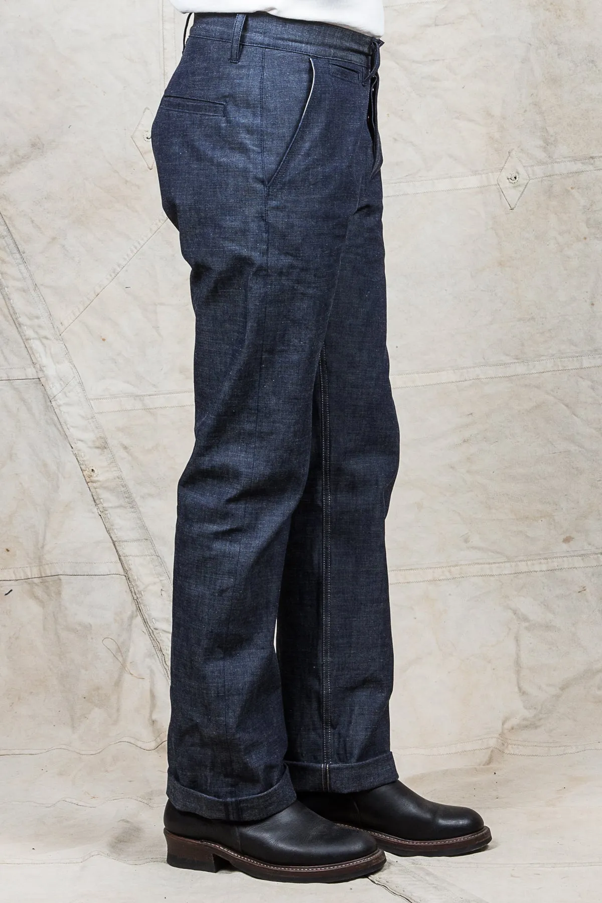 Indigofera Quinn Pants Military Chambray