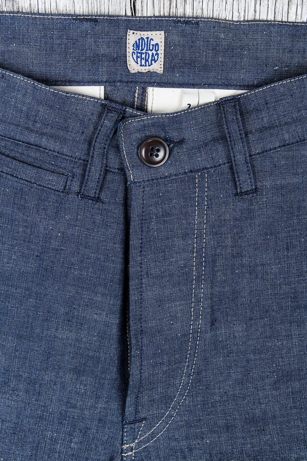 Indigofera Quinn Pants Military Chambray