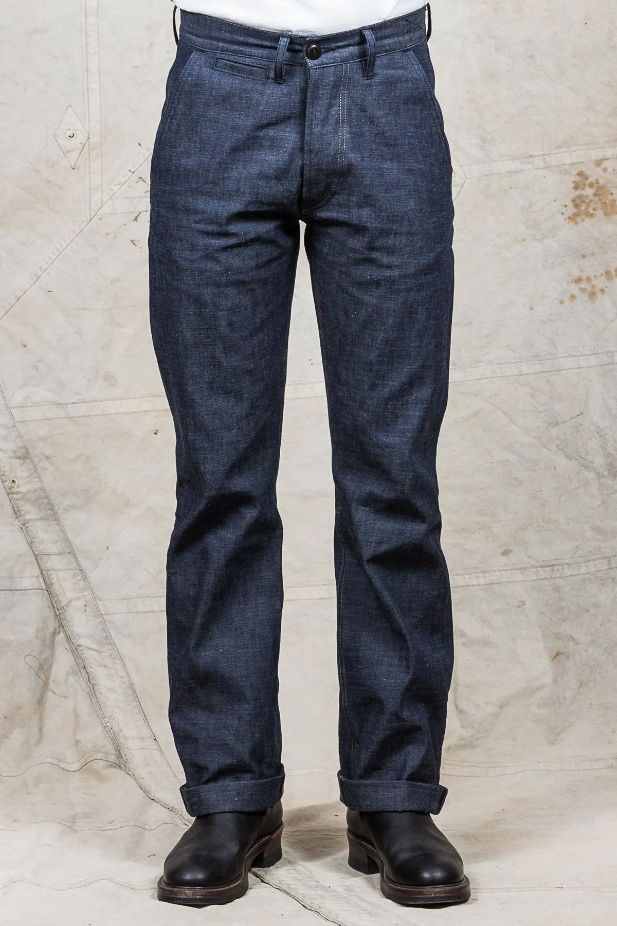 Indigofera Quinn Pants Military Chambray