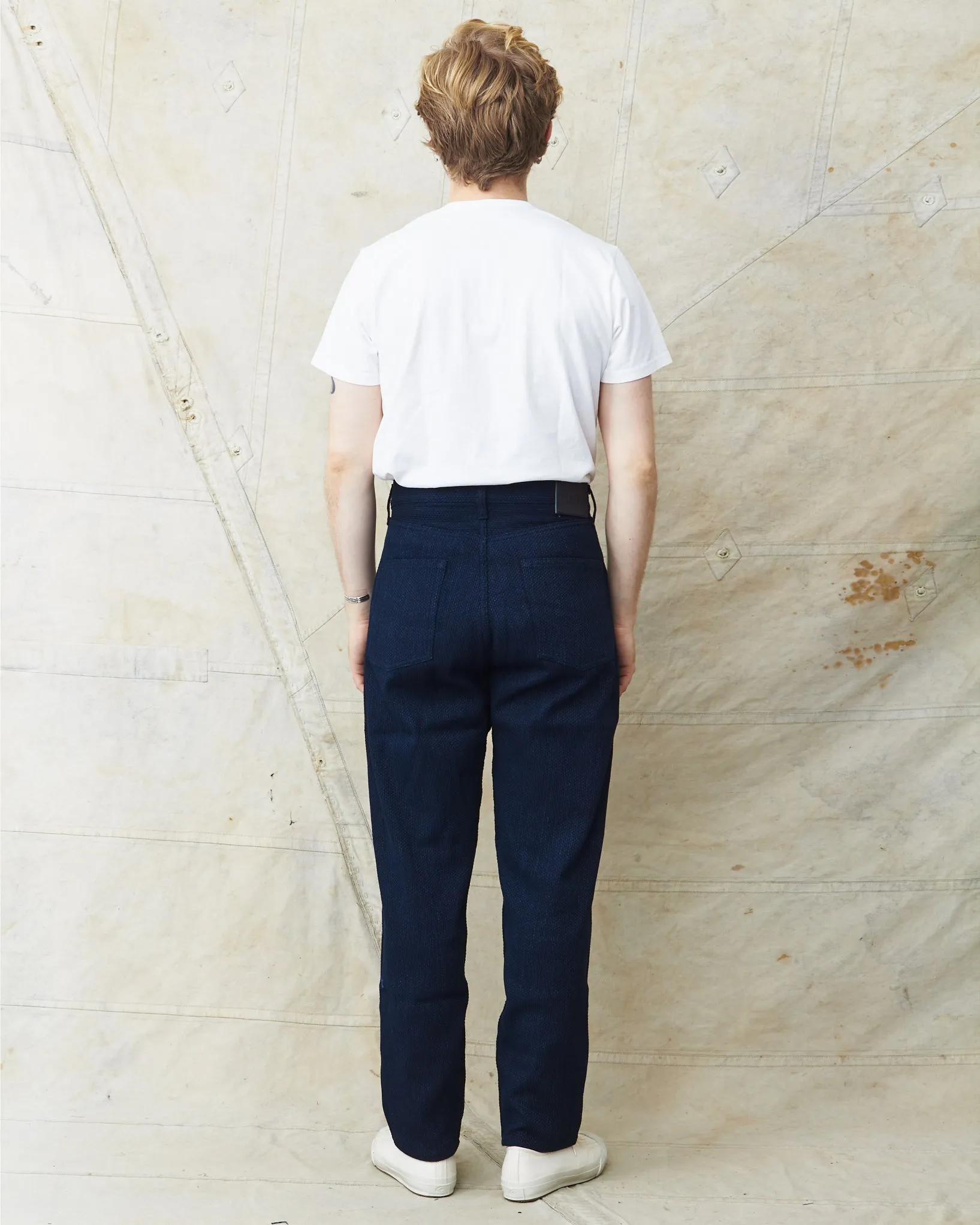 Japan Blue JBJE15003A Sashiko Wide Tapered Pants