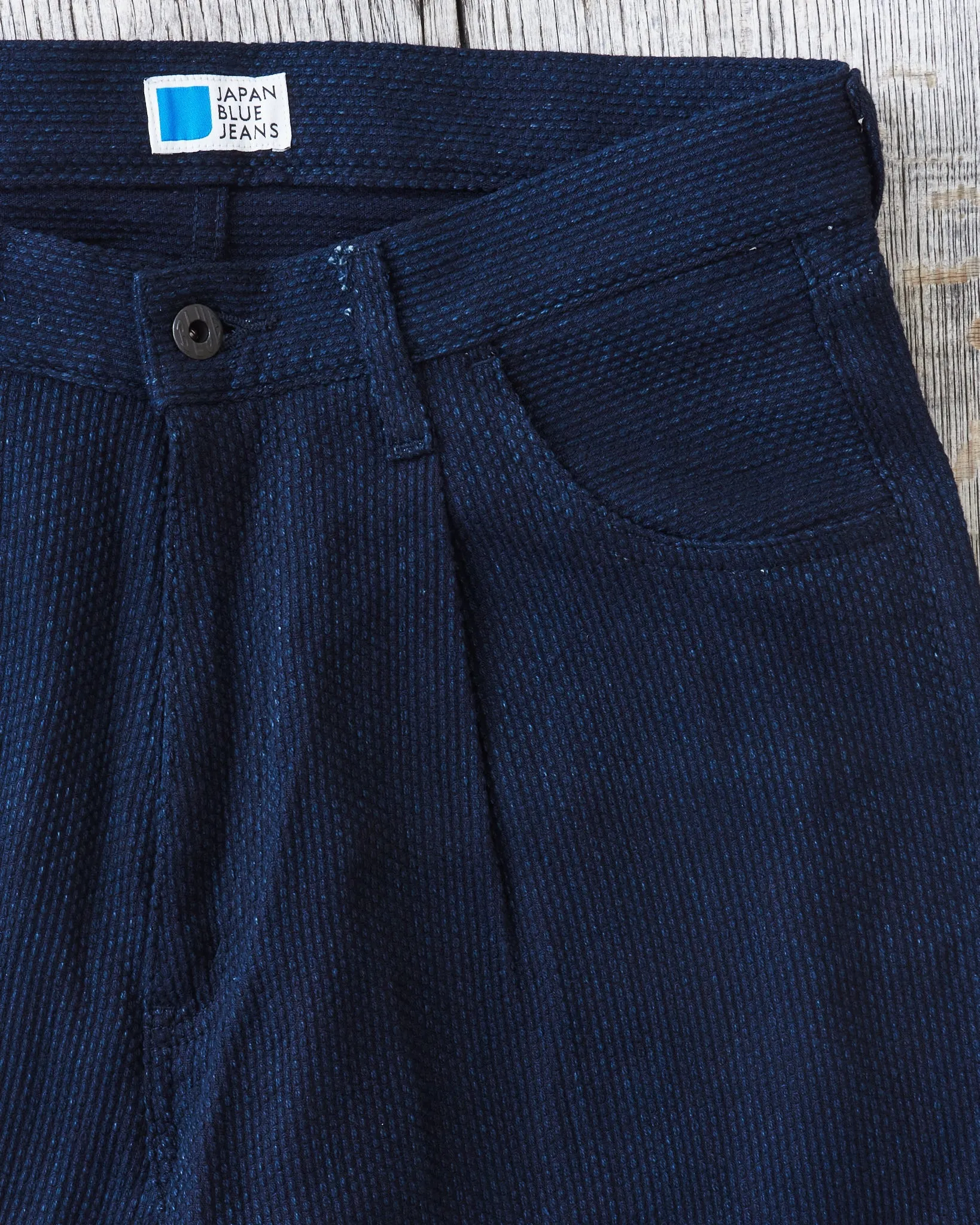 Japan Blue JBJE15003A Sashiko Wide Tapered Pants