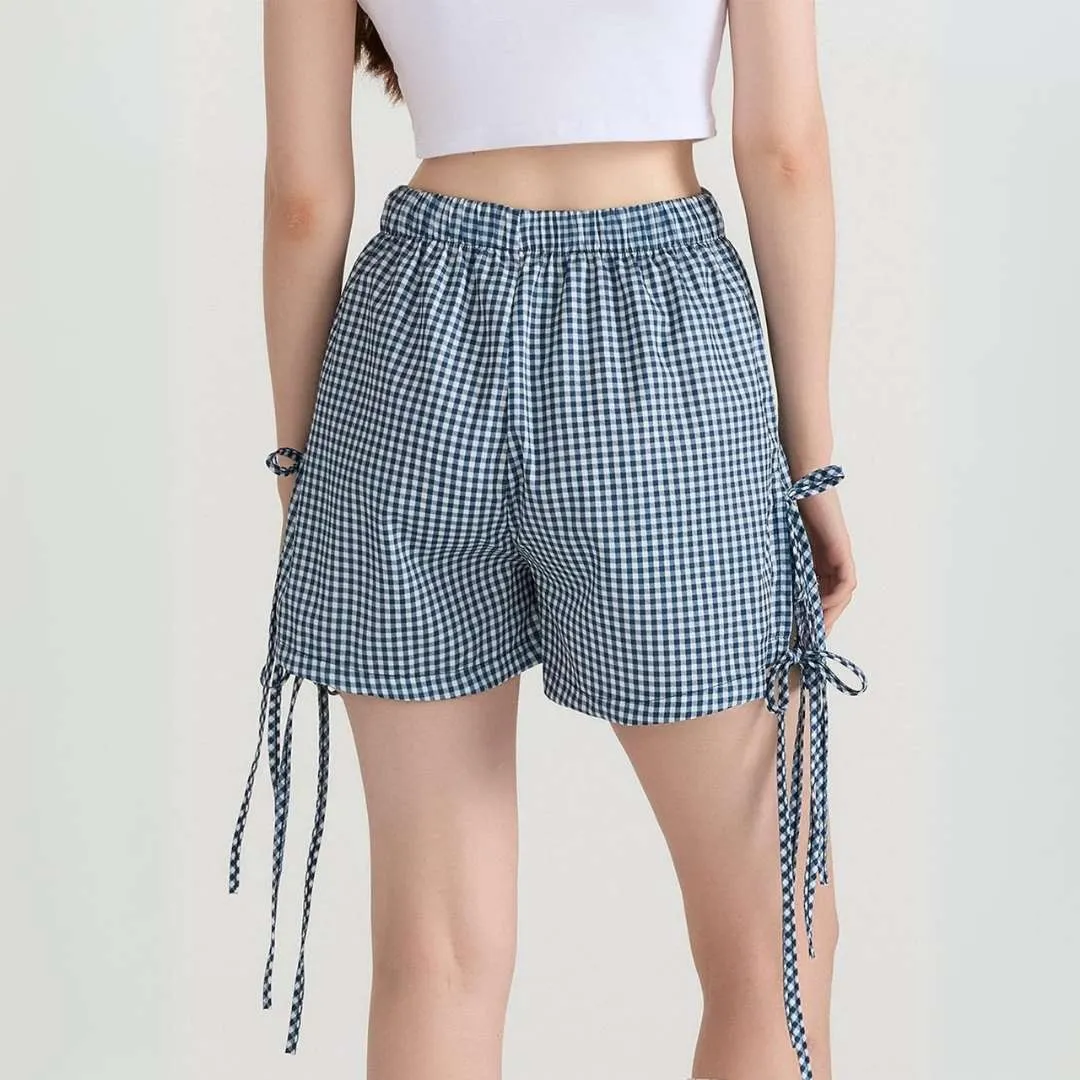 Jesse™ | Plaid Bow Tie Shorts