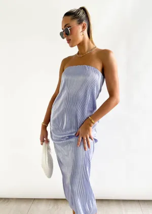 Joydie Strapless Midi Dress - Grape