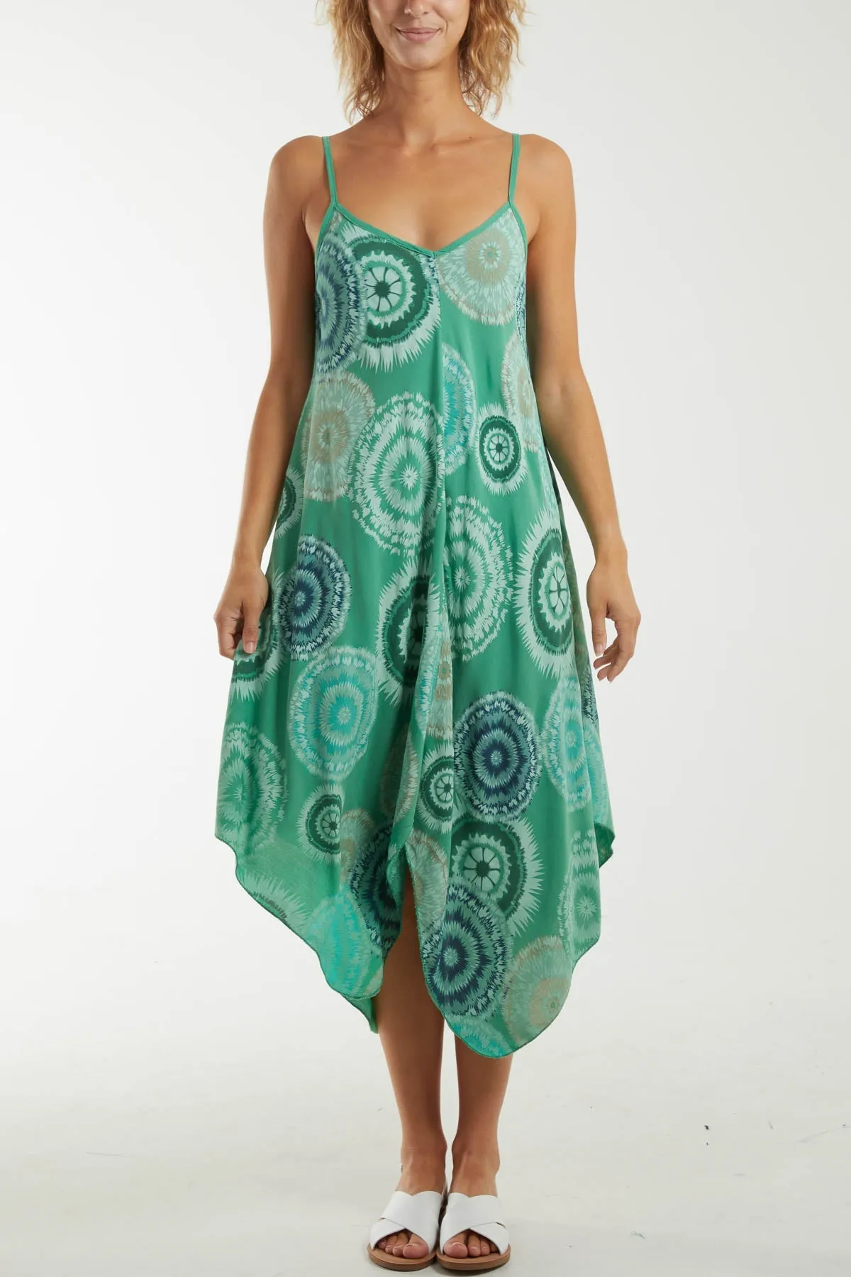 Kaleidoscope Hanky Hem Cami Dress