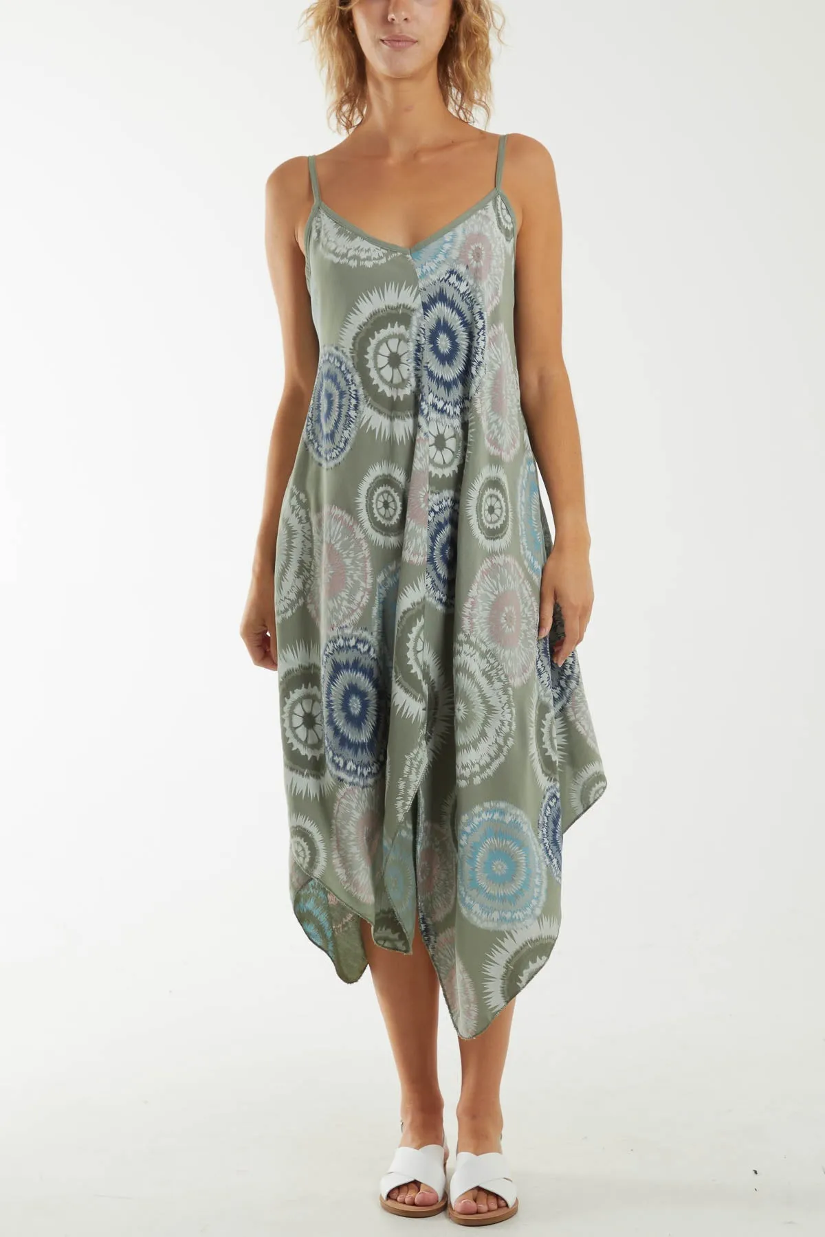 Kaleidoscope Hanky Hem Cami Dress