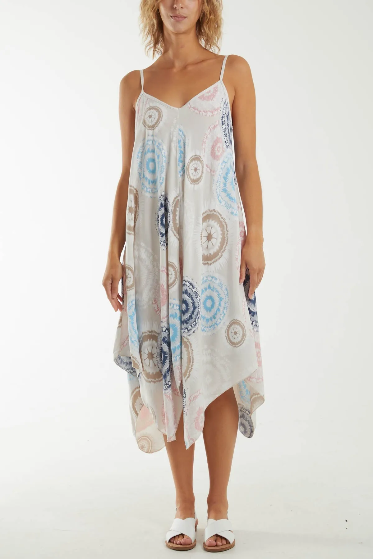 Kaleidoscope Hanky Hem Cami Dress