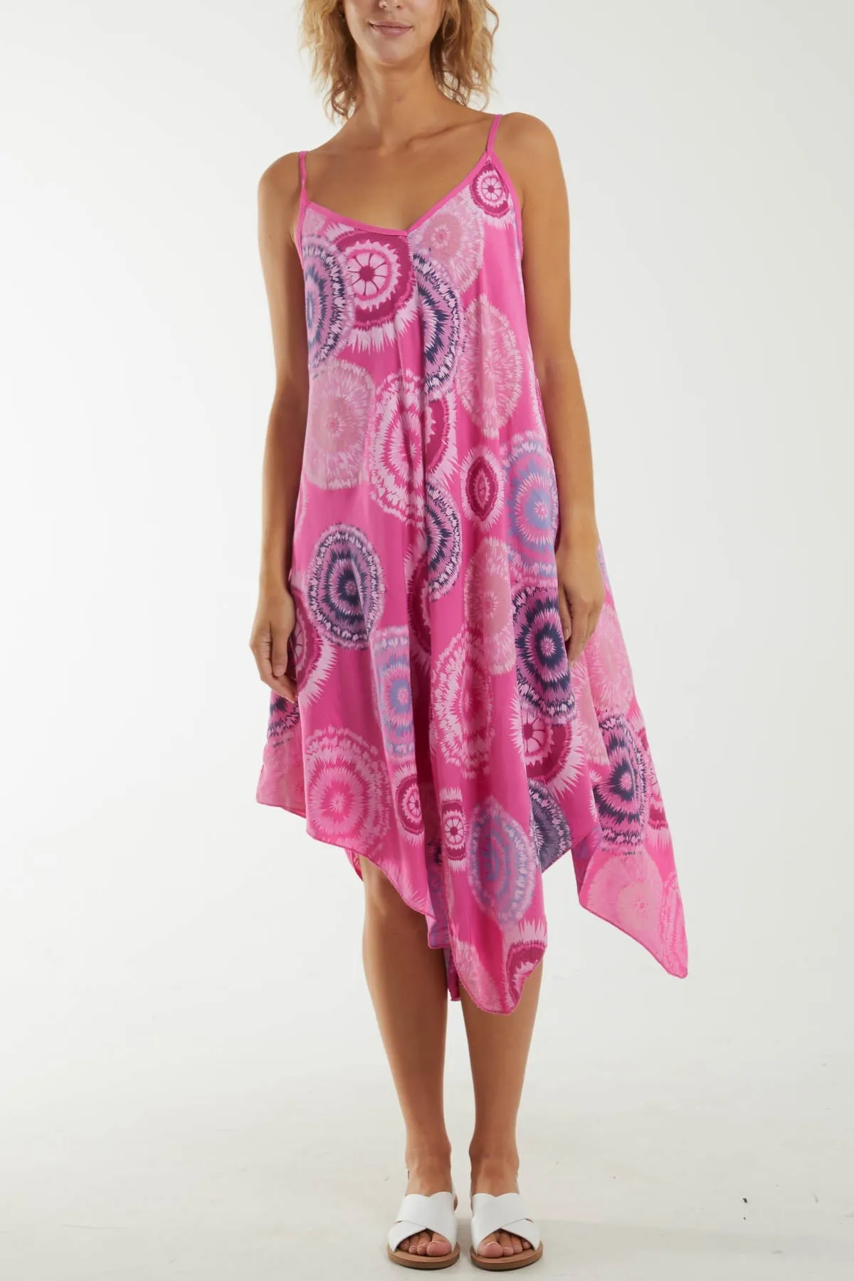 Kaleidoscope Hanky Hem Cami Dress