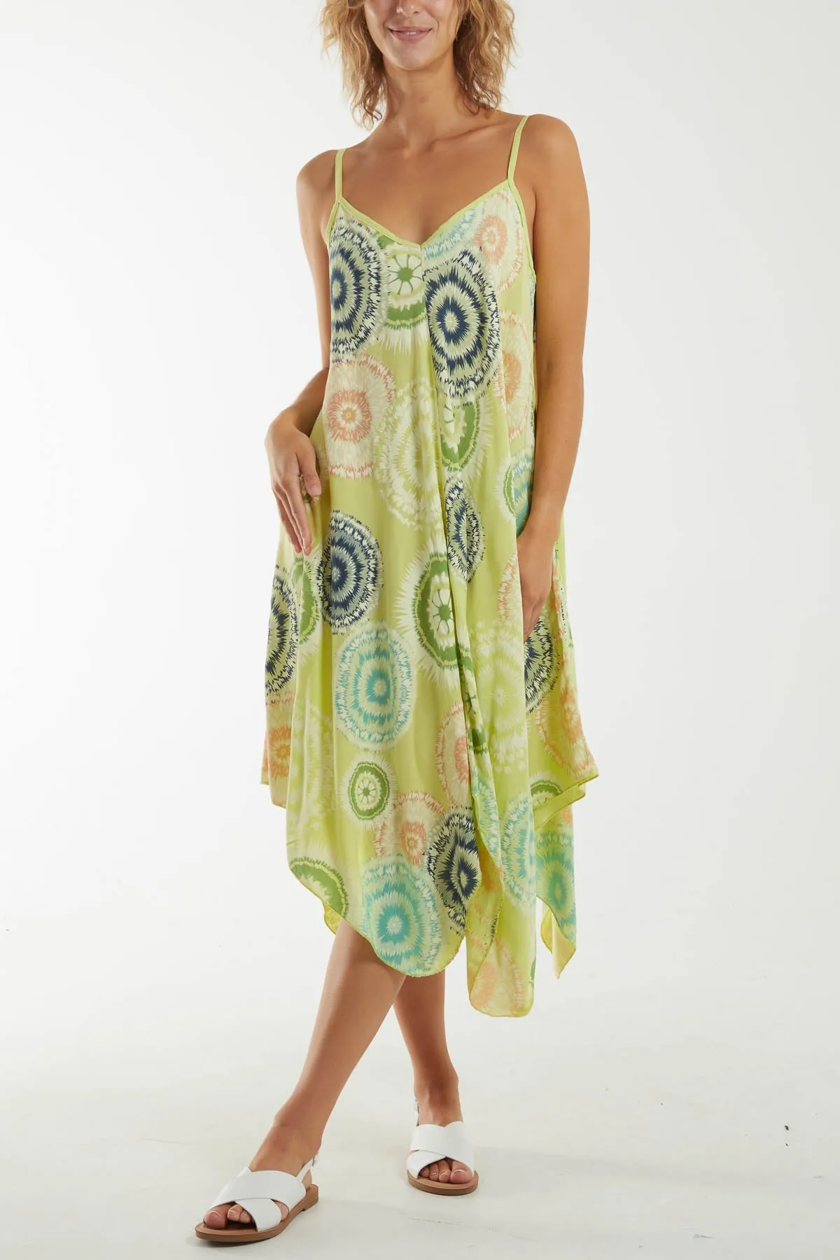 Kaleidoscope Hanky Hem Cami Dress