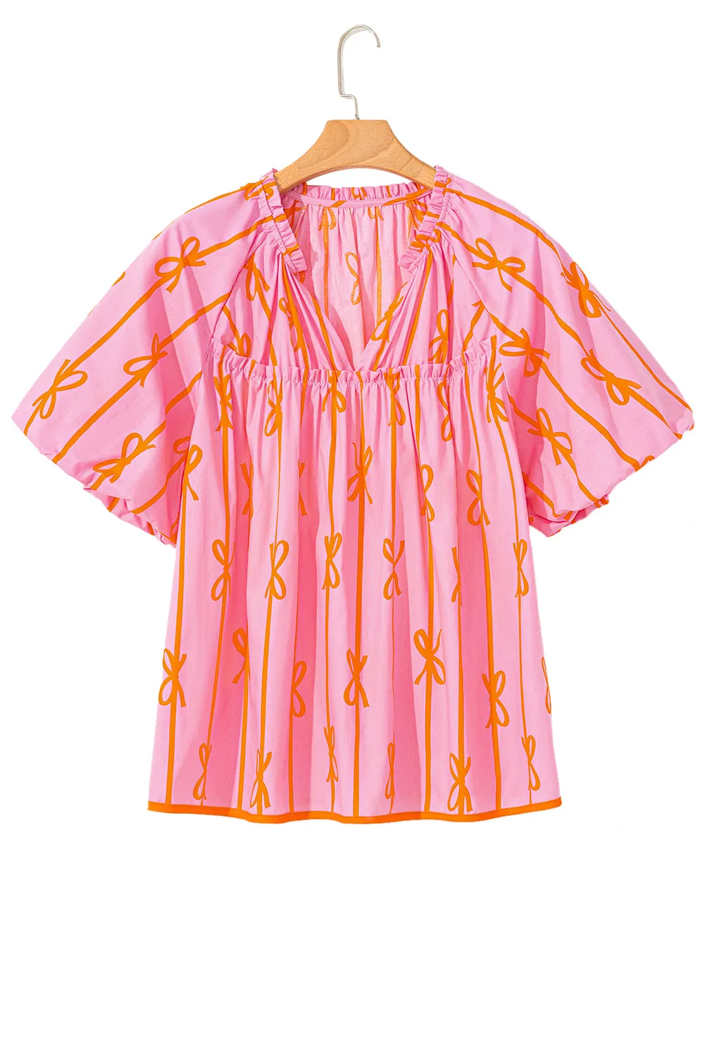 Kendall, Puff Sleeve Plus Size Blouse
