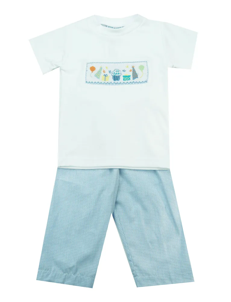 Kids on King Smocked Birthday Longall