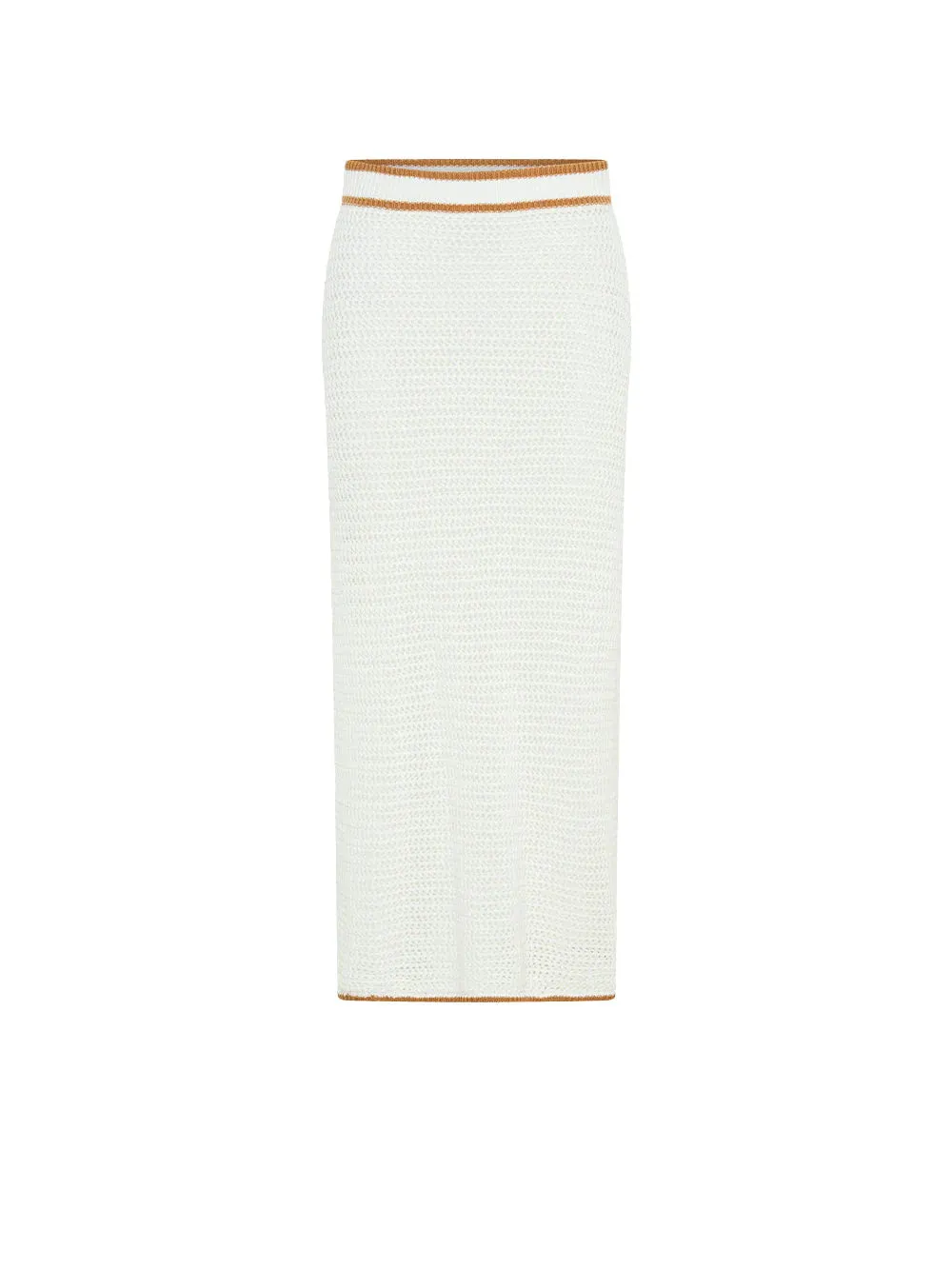 Kivari Vivi Knit Midi Skirt White