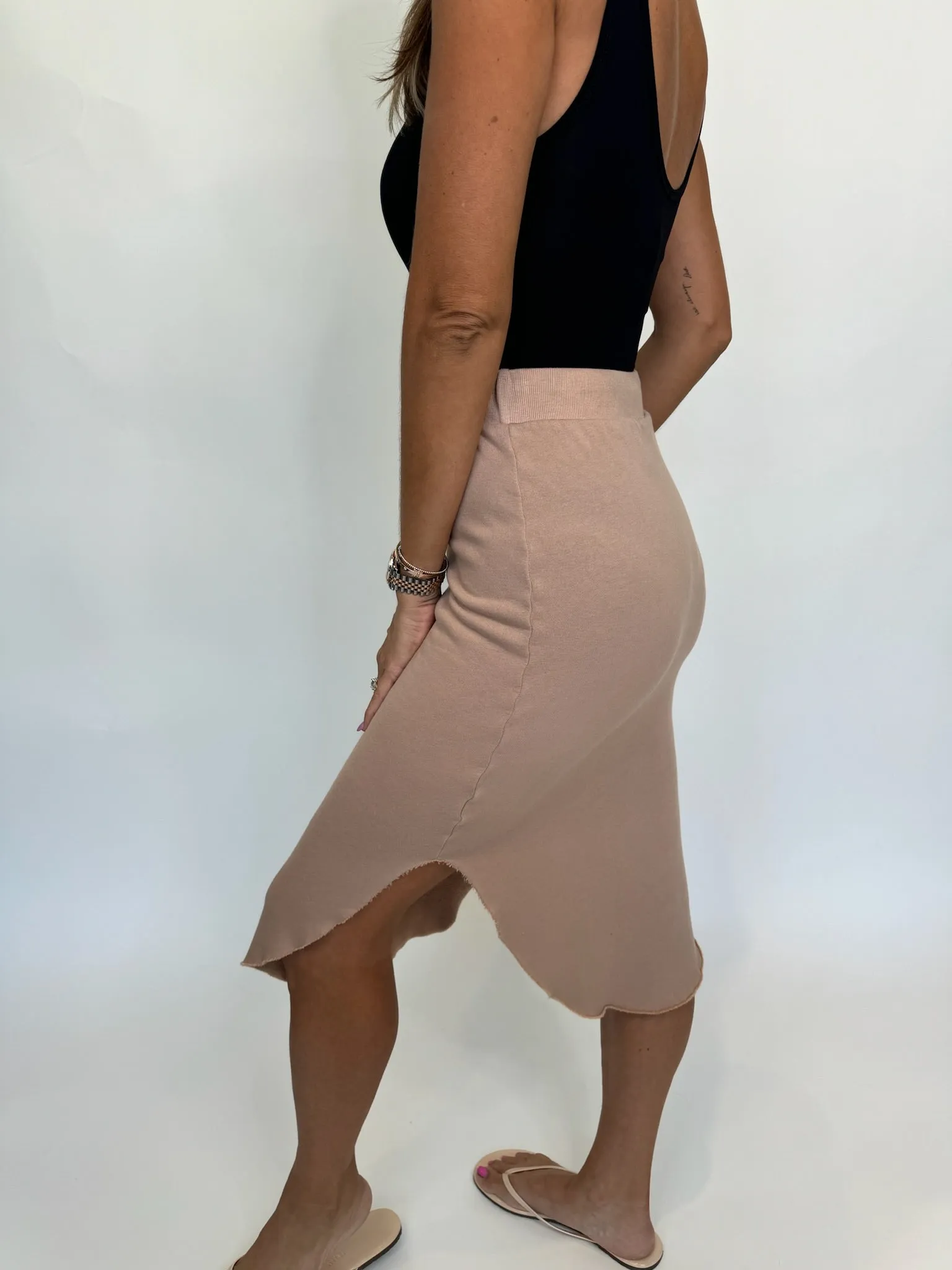 LA Made Brenna Skirt Sand