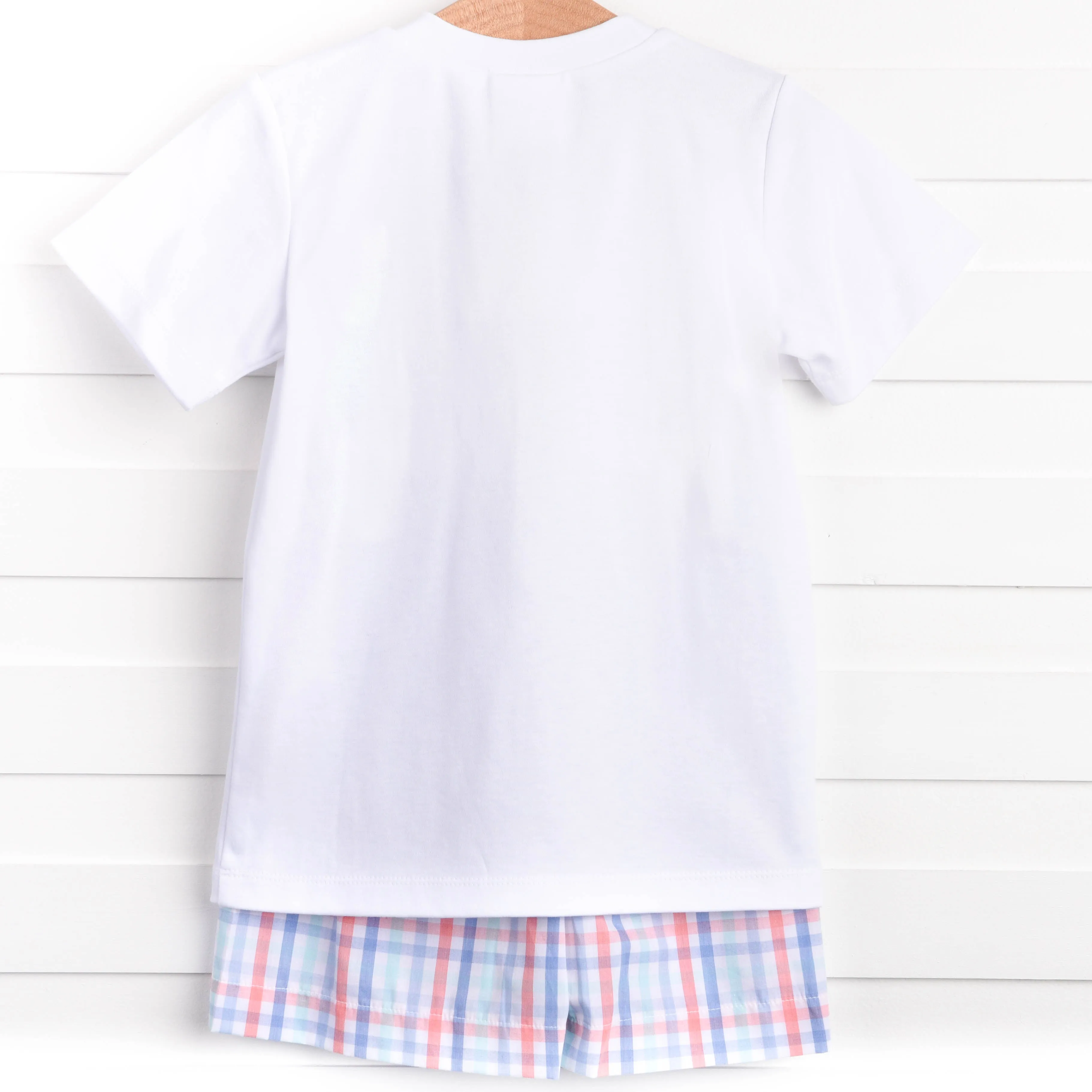 Land Ho! Smocked Short Set, Blue