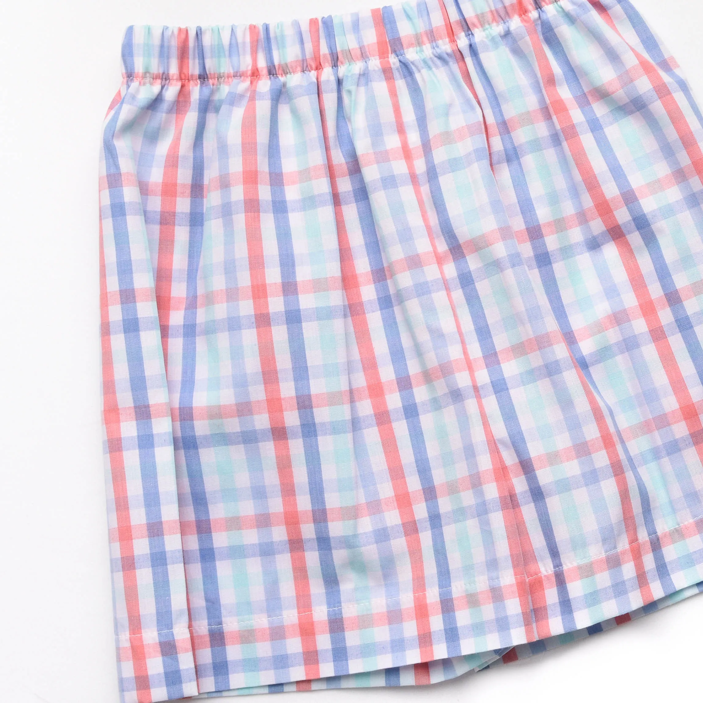 Land Ho! Smocked Short Set, Blue