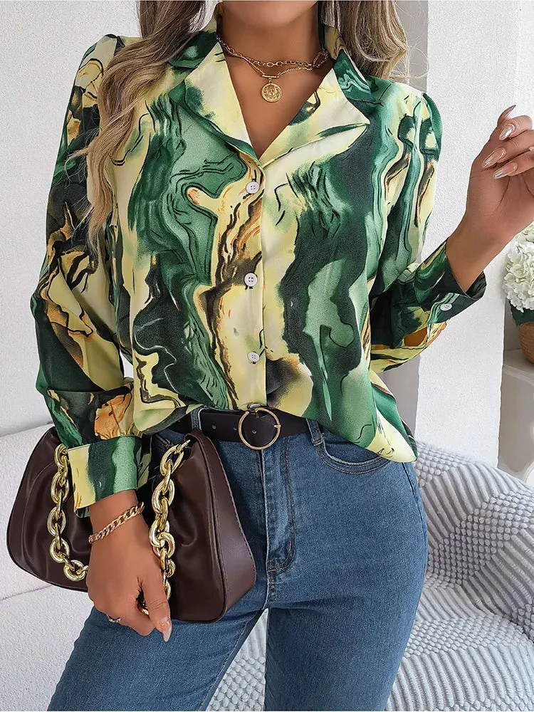 Layleigh | shirt with a marble design
