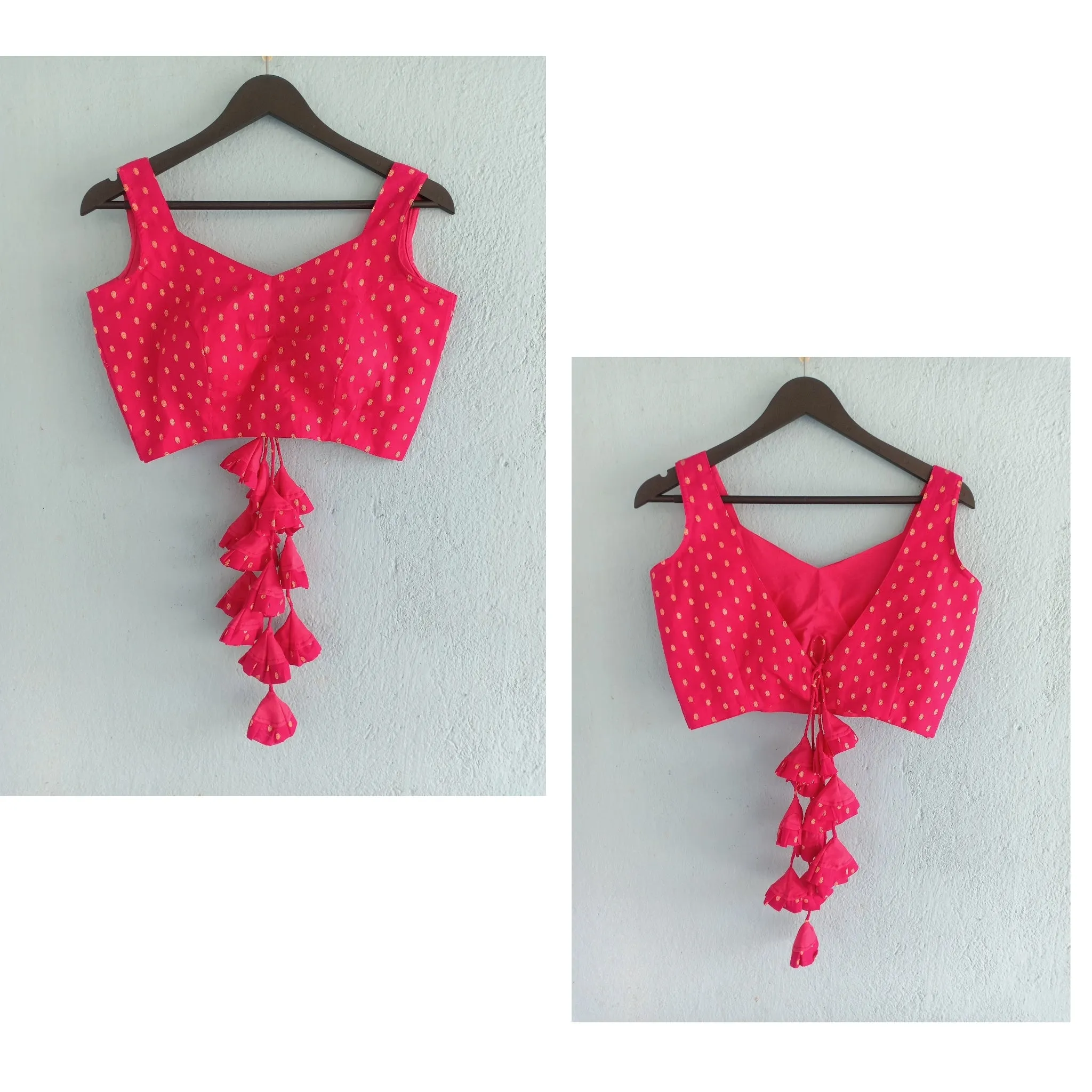 Lehriya Blouse- Rani
