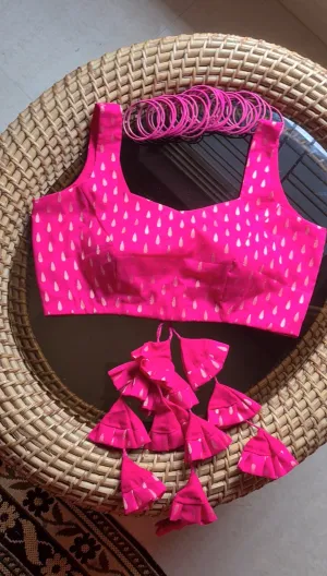 Lehriya Blouse- Rani