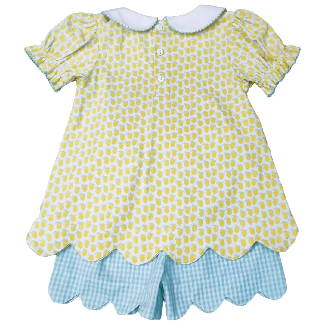 Lemon Girl's Shorts Set