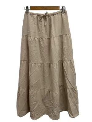 Light Brown Tiered Skirt