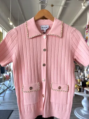 Light Pink Sweater Top