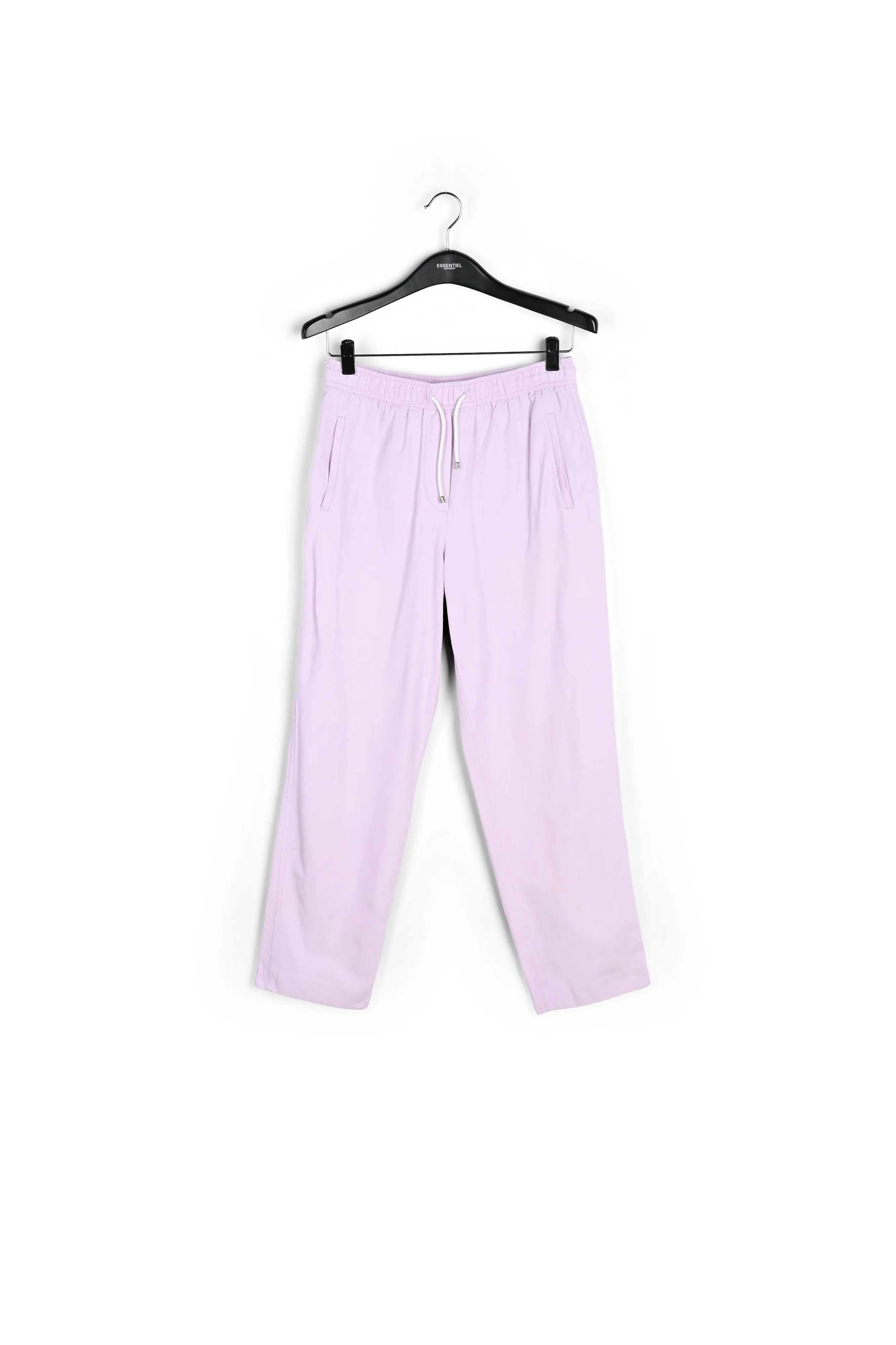 Lilac cotton tapered pants