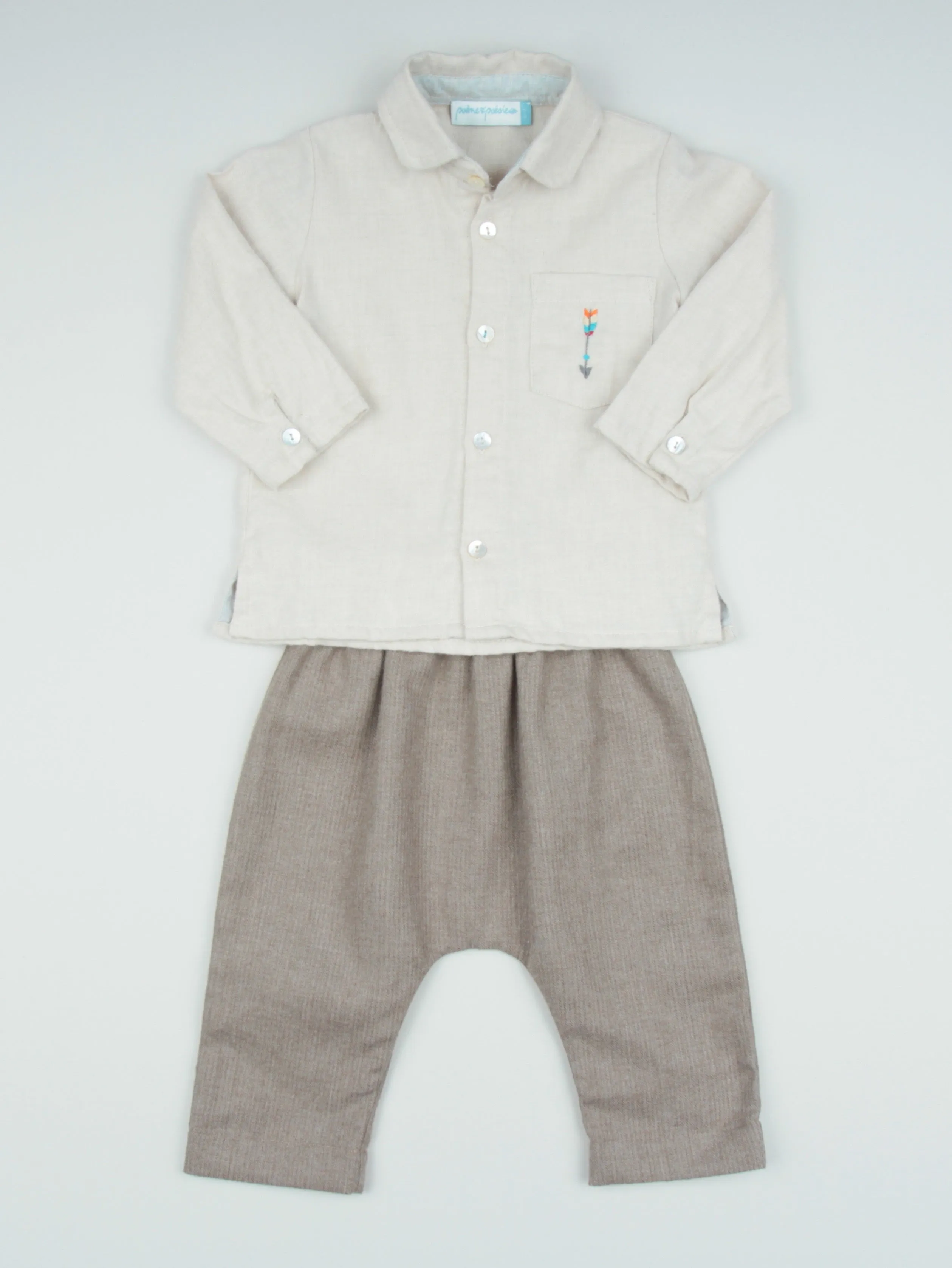 Long Sleeve Arrow Shirt, Camel