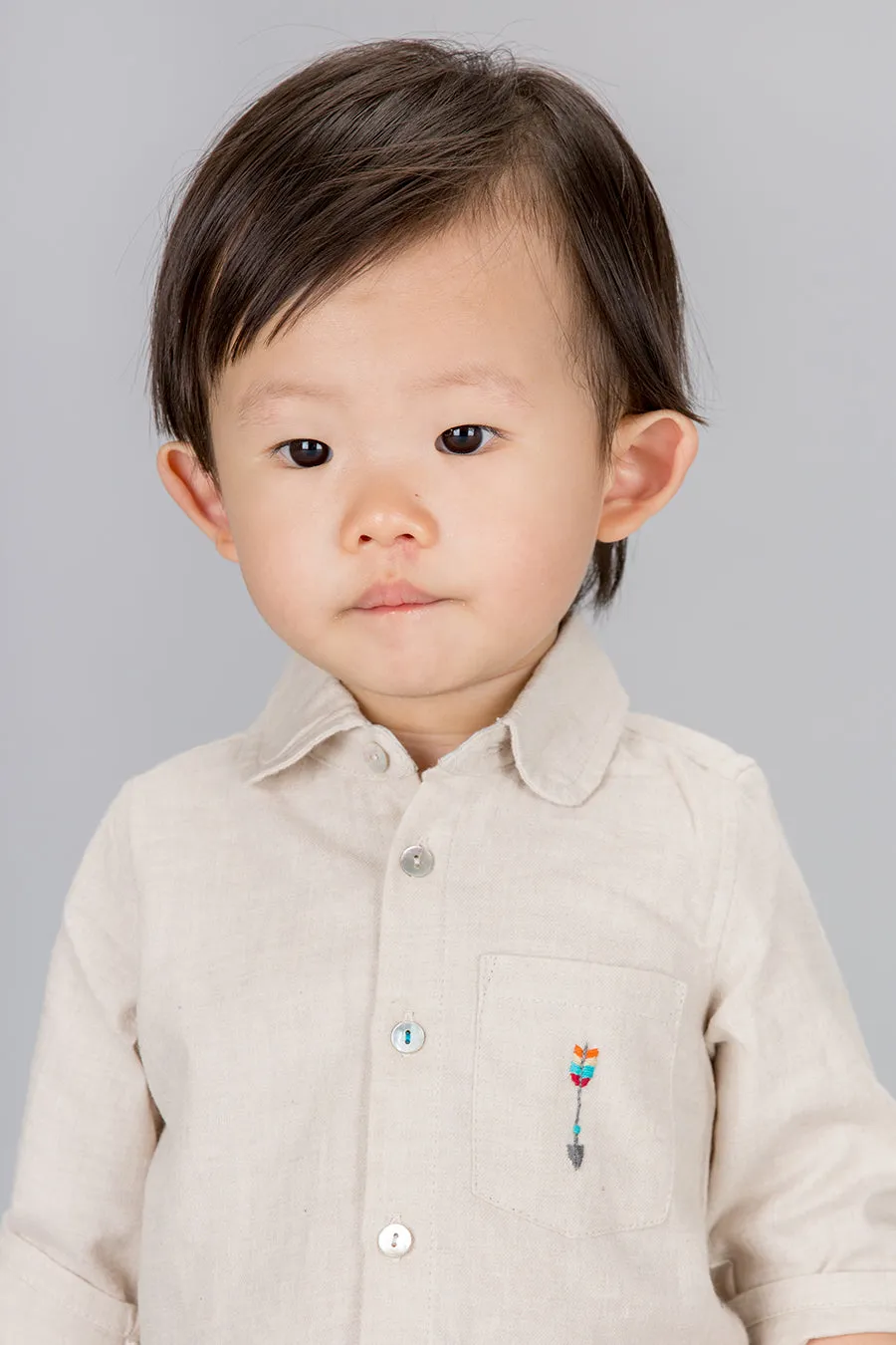 Long Sleeve Arrow Shirt, Camel