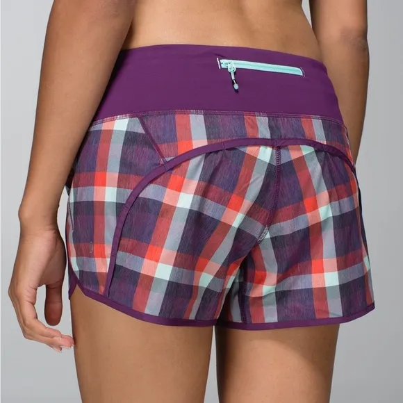 Lululemon Plaid Shorts 4”