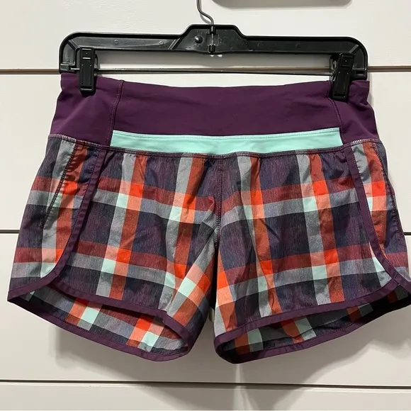 Lululemon Plaid Shorts 4”