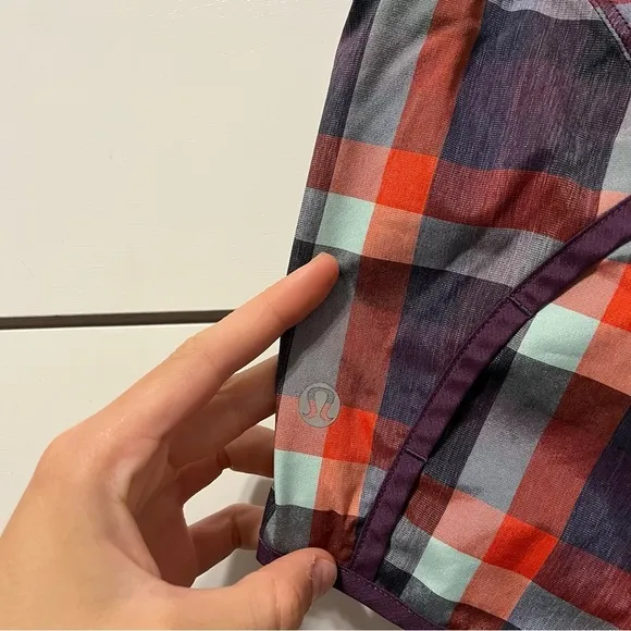 Lululemon Plaid Shorts 4”