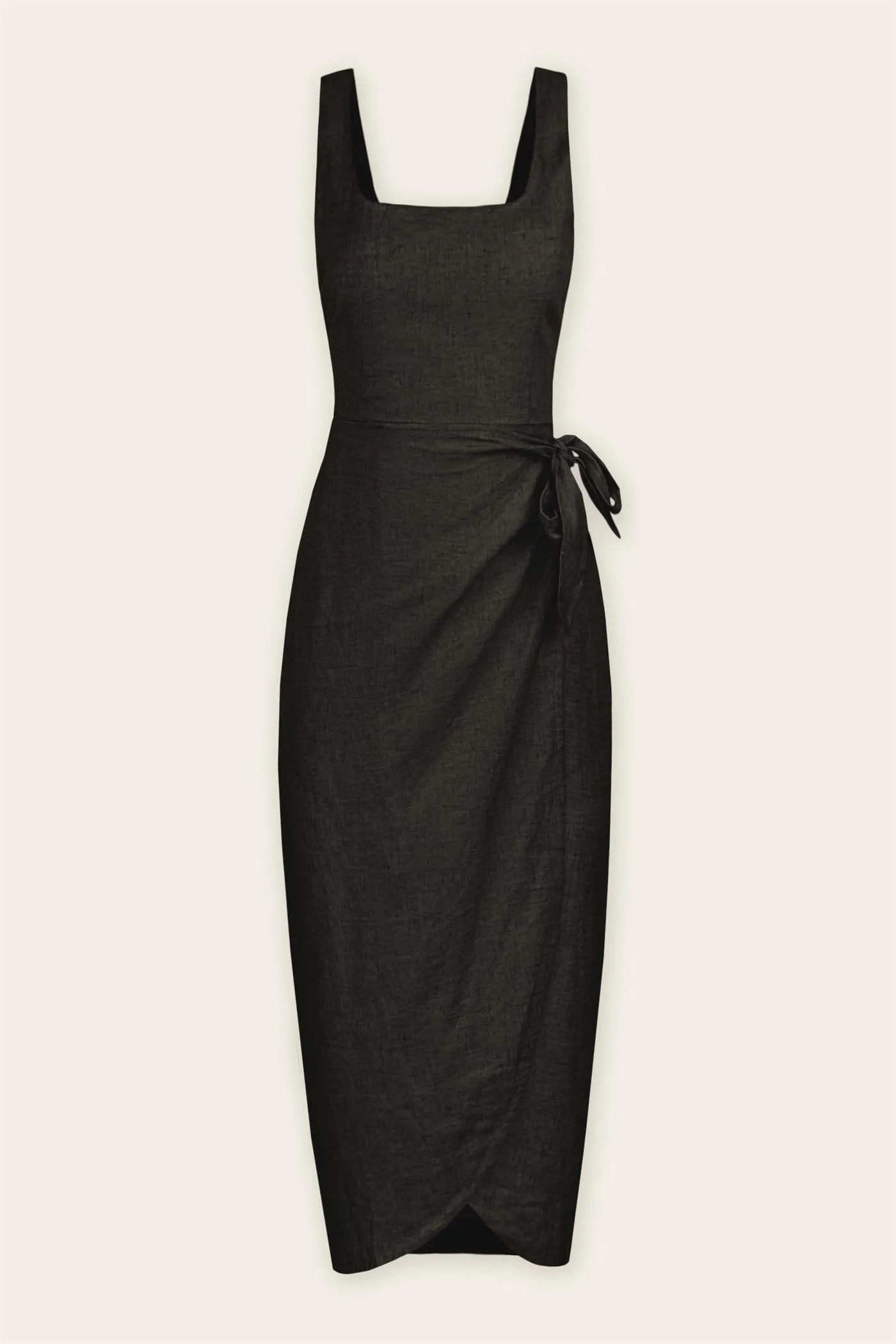 Malea Tulip Hem Midi Wrap Dress