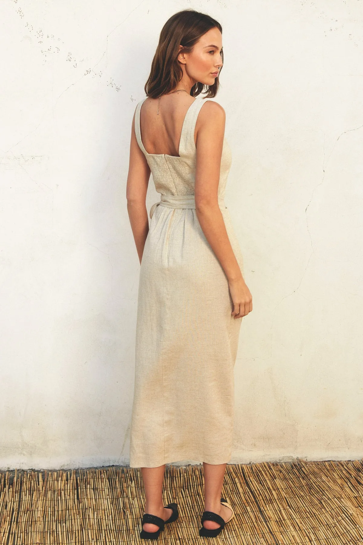 Malea Tulip Hem Midi Wrap Dress