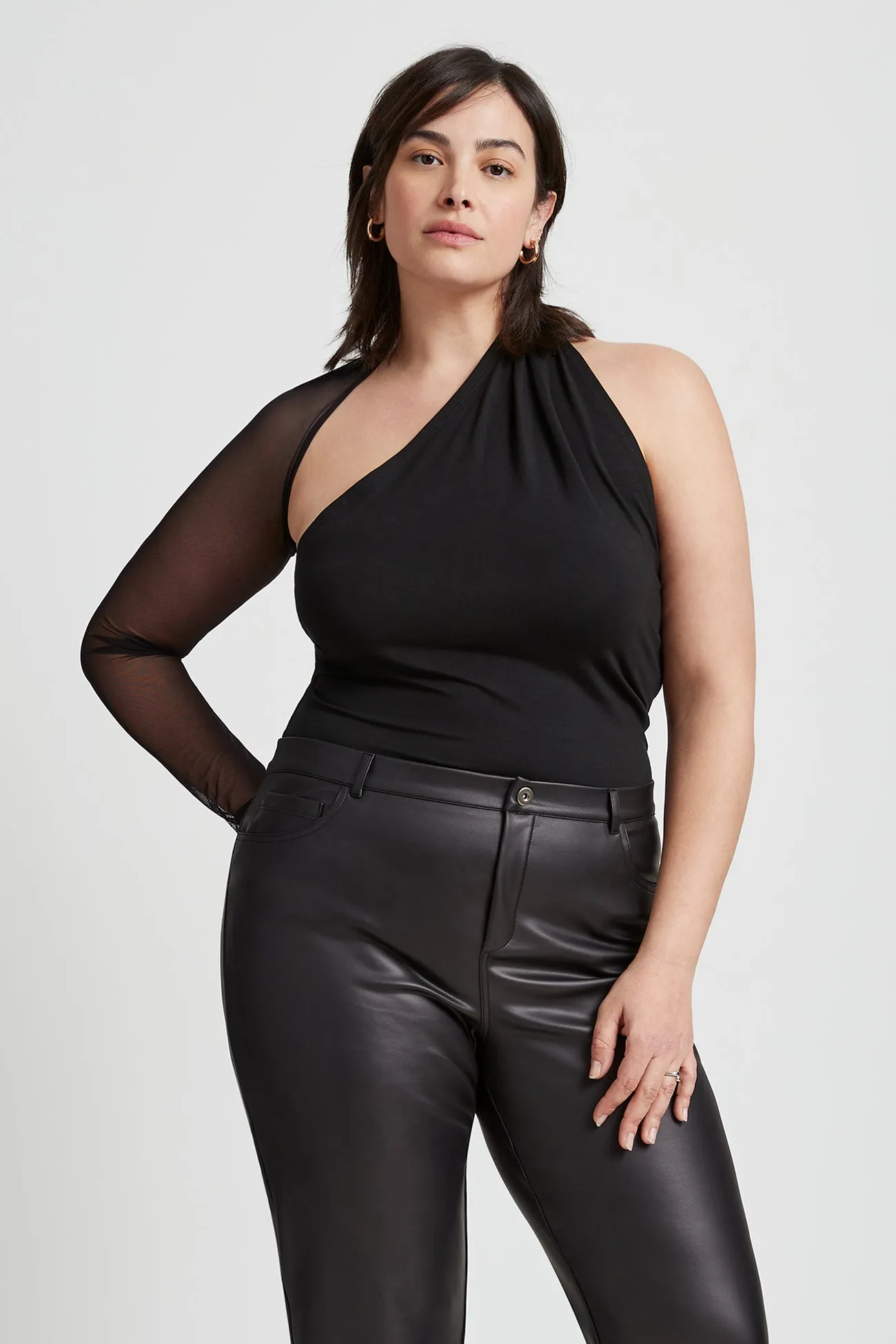 Manhattan Mesh Sleeve Top
