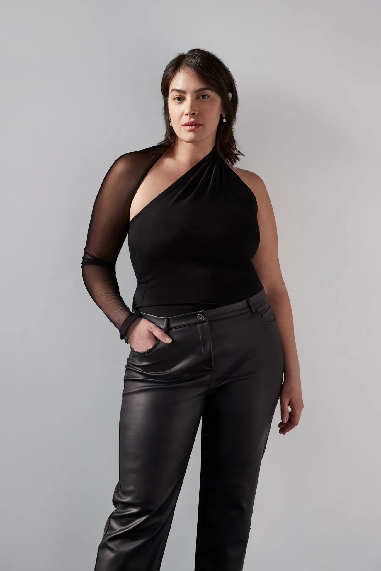 Manhattan Mesh Sleeve Top