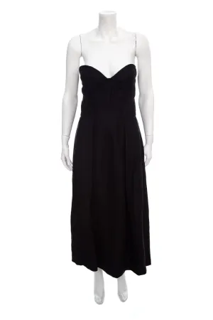 Martin Grant Black Strapless Corset Style Top Dress SZ 38 NWT